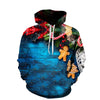 Men's And Women's Fashion Christmas Digital Printed Hood Sweater