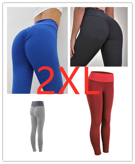 Plaid High Waist Seamless Yoga Leggings for Women