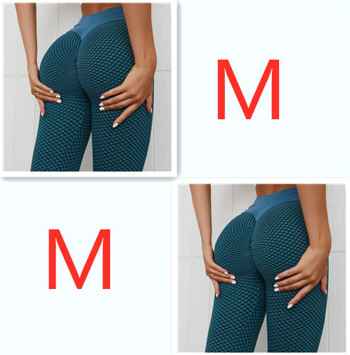 Plaid High Waist Seamless Yoga Leggings for Women