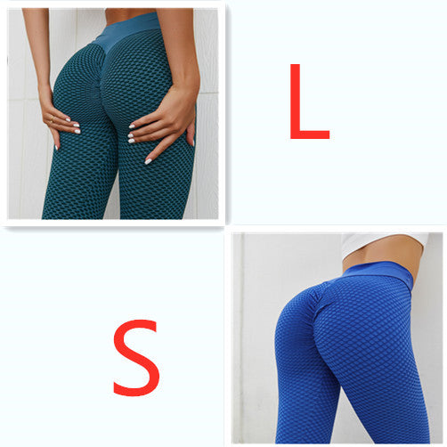 Plaid High Waist Seamless Yoga Leggings for Women