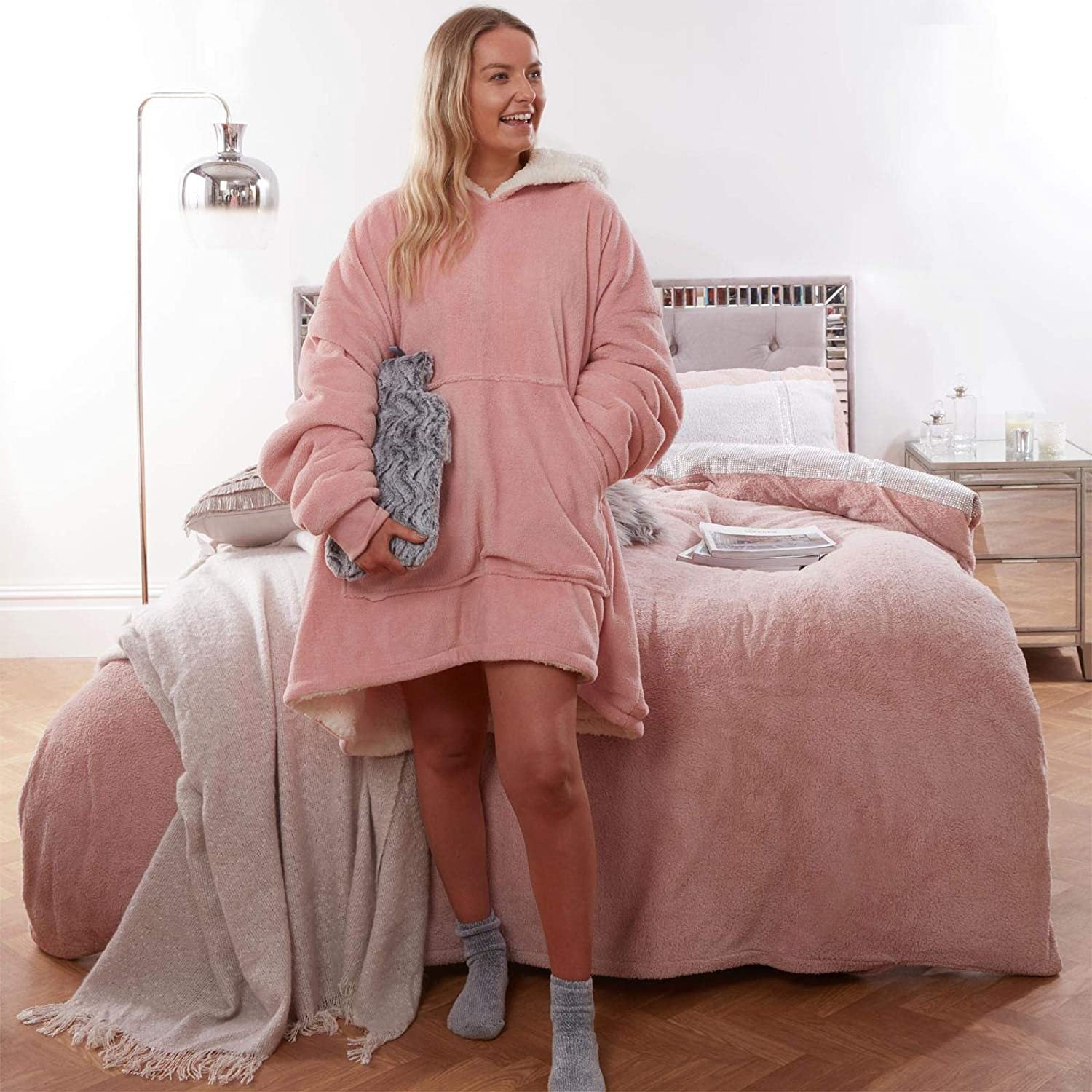 Fashionably Wearable CozyHooded Blanket