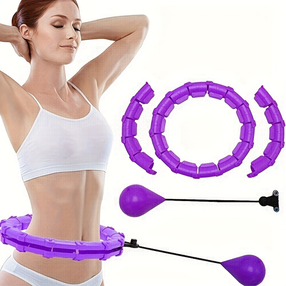Adjustable Weighted Fit Hoop: Burn Fat Faster, Tone Abs