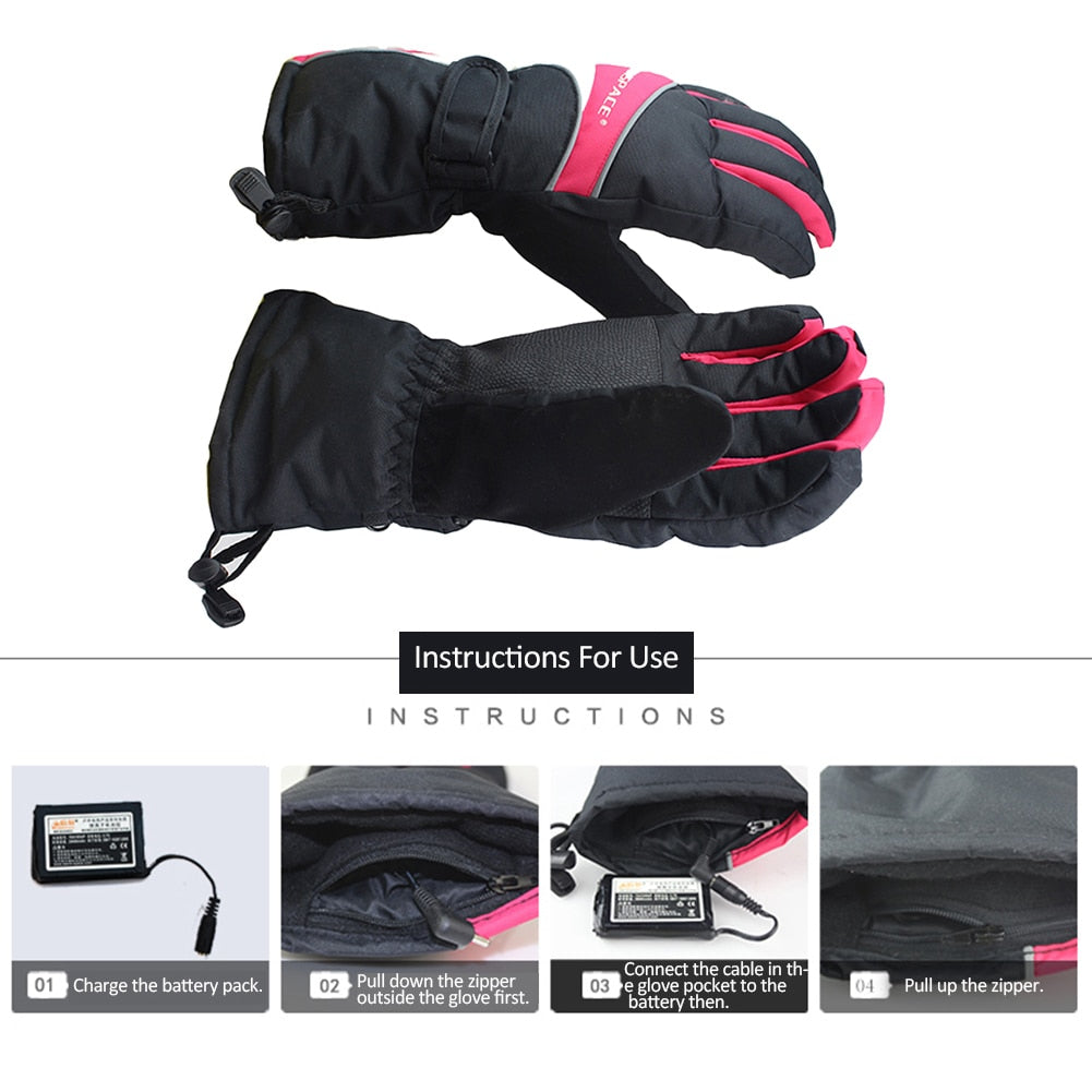 ThermoGrip Electric Heated Gloves