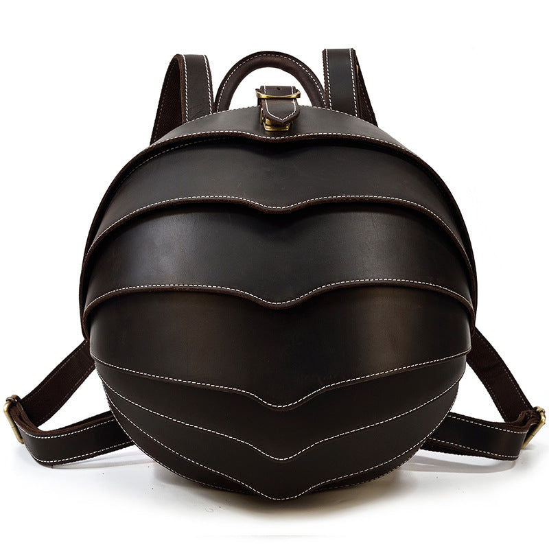 Vintage Beetle Leather Backpack