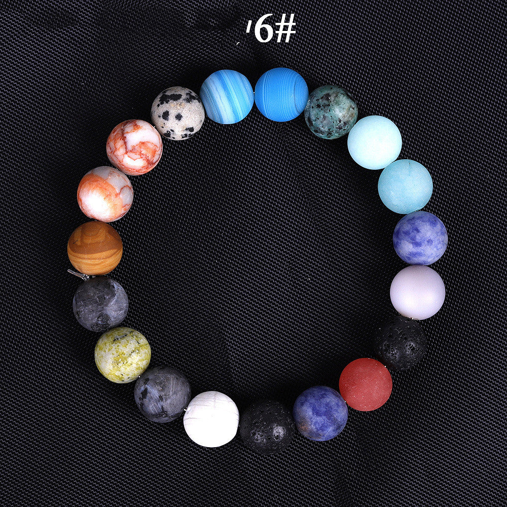 Solar System Eight Bracelet with Chakra Beads