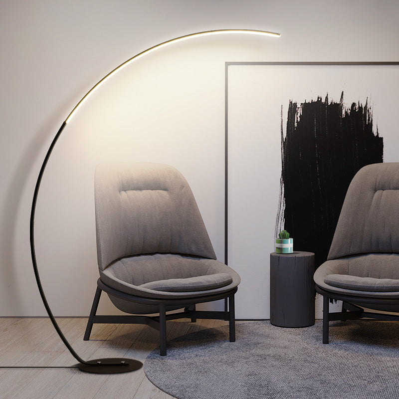 Minimalist Modern Floor Lamp - Black And White Optional