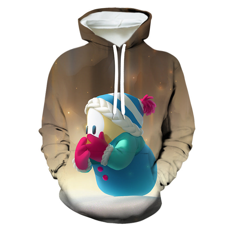 Men's And Women's Fashion Christmas Printed Hoodie