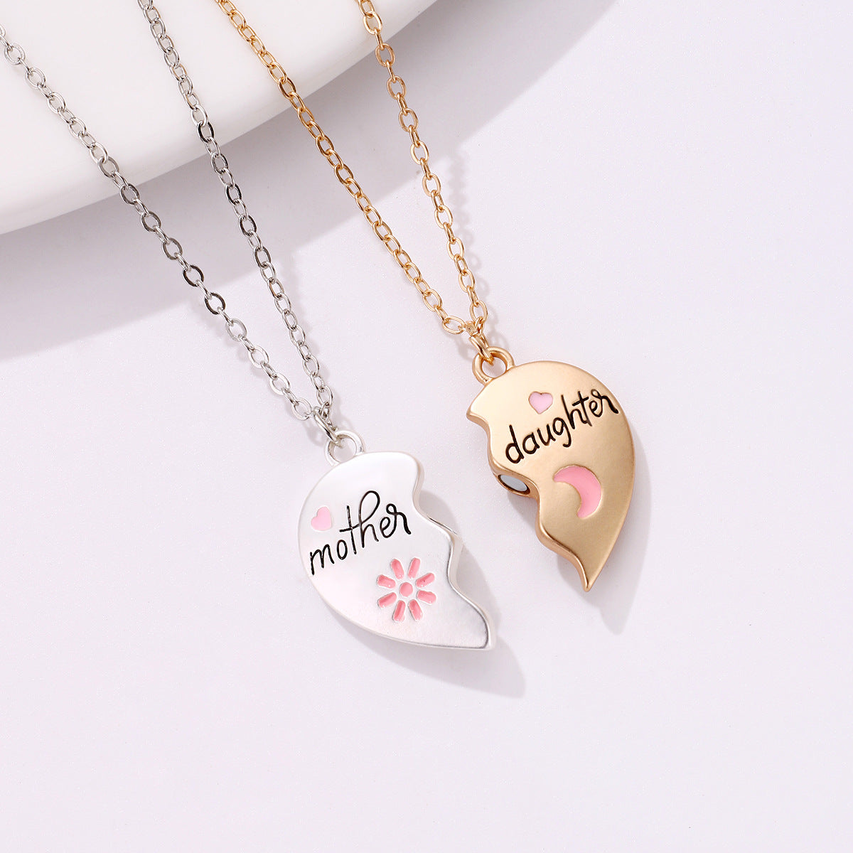 Heartfelt Mother Daughter Or Son Matching Necklace Set ❤️