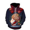 Men's And Women's Fashion Christmas Printed Hoodie