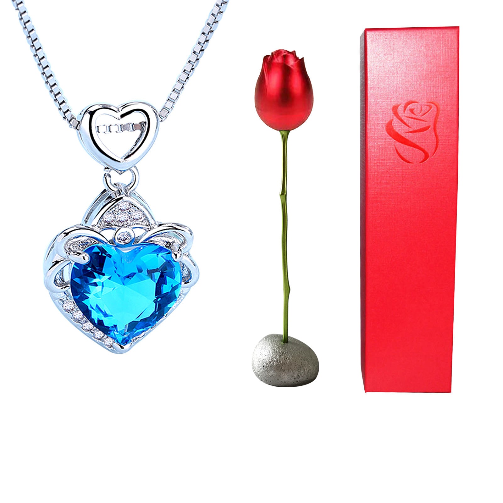 Heart's Desire Crystal Pendant Necklace