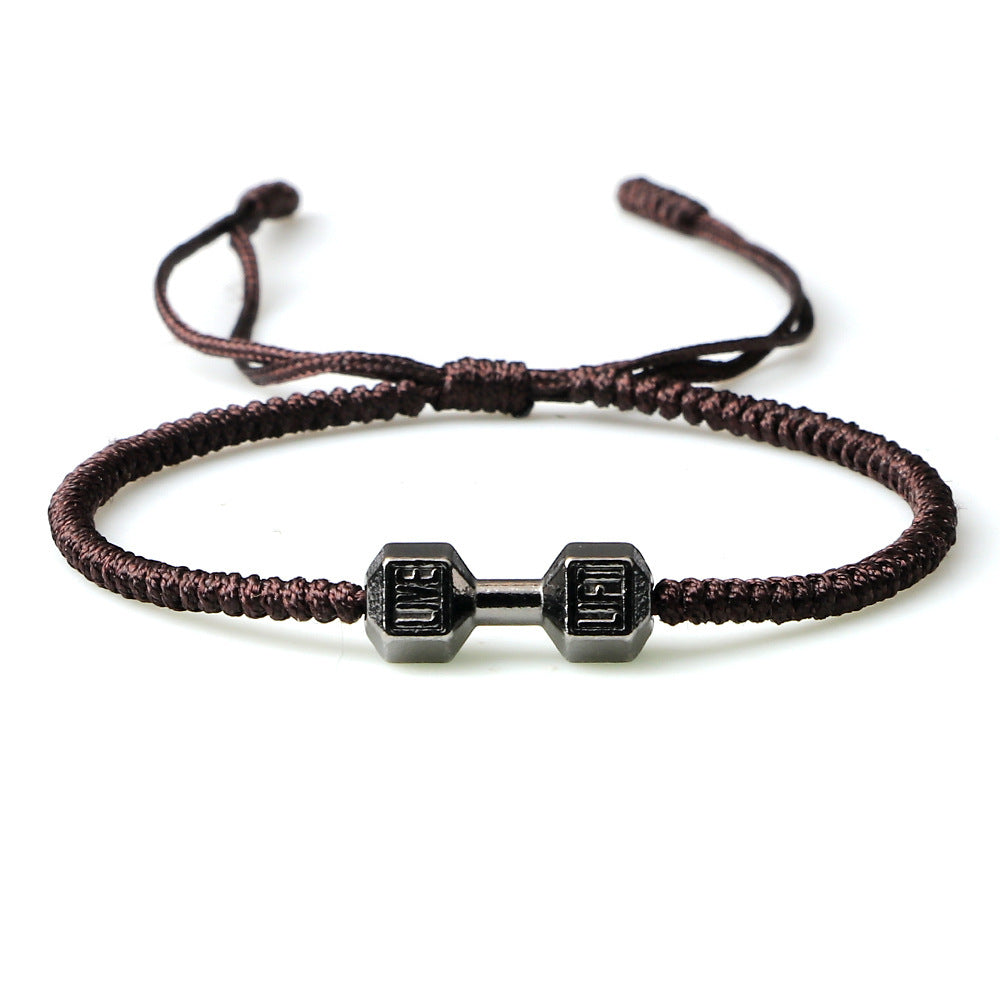 Originality Woven Dumbbell Alloy Bracelet