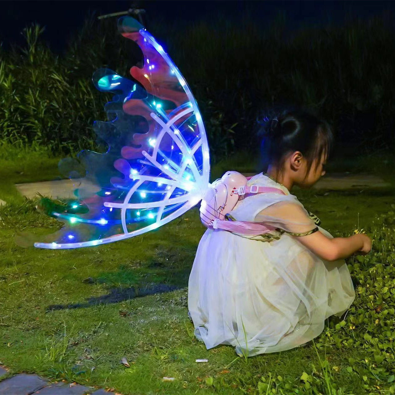 Glowing Fairy Princess Wings with Auto Swing and Music