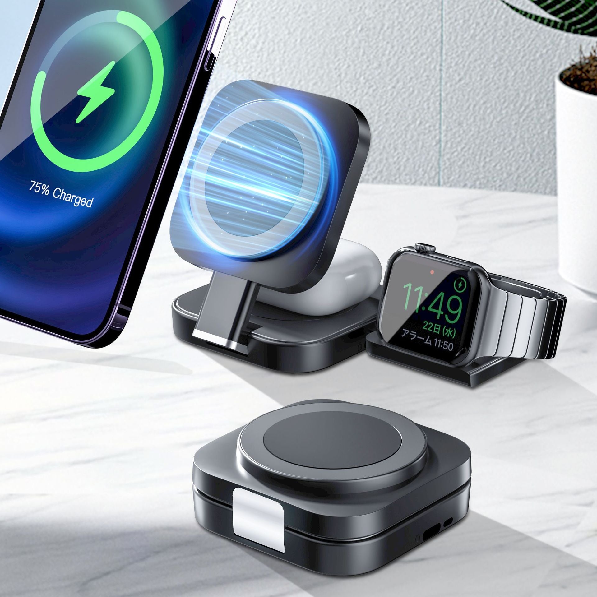 Magnetic Desktop Wireless Charger