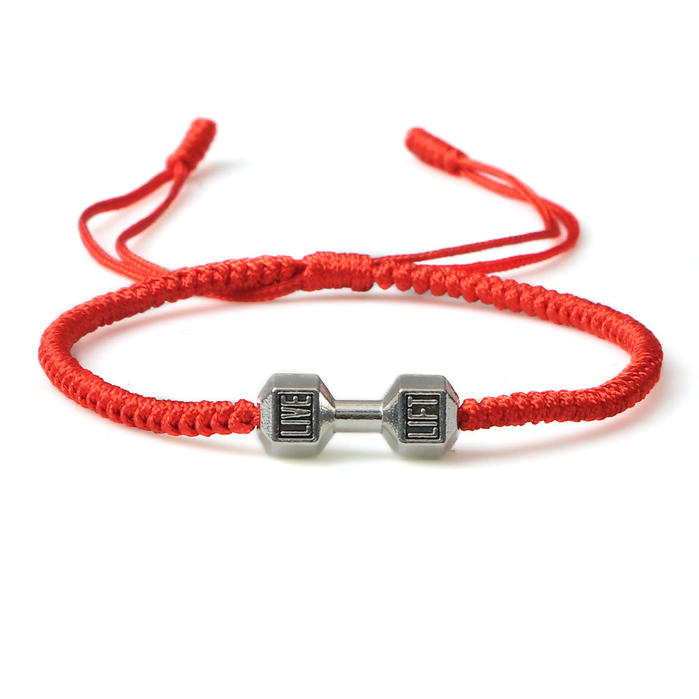 Originality Woven Dumbbell Alloy Bracelet