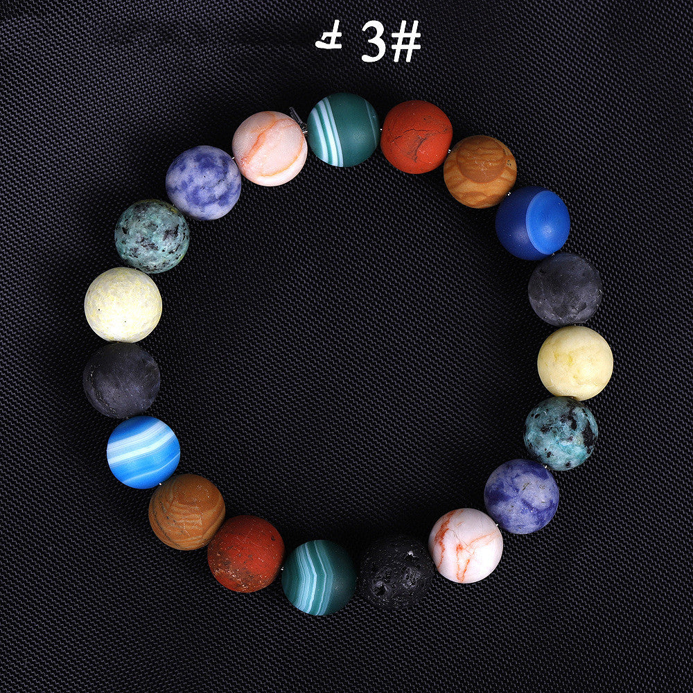 Solar System Eight Bracelet with Chakra Beads
