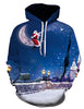 Men's And Women's Fashion Christmas Printed Hoodie