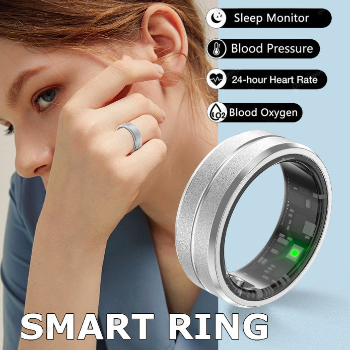 Smart Fitness Ring for Heart Rate, Blood Oxygen & Sleep Monitoring