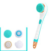 Electric Bath Brush Silicone Back Scrubber USB Rechargeable 2 Speeds Rotating Shower Brush Spa Waterproof Body Cleaning Brush