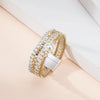 Fashion Temperament Inlaid Pearl Multi-layer Thin Chain Jewelry Magnetic Buckle Bracelet Women's -  Magnetic Simplicity