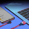 Elbow magnetic fast charging data cable