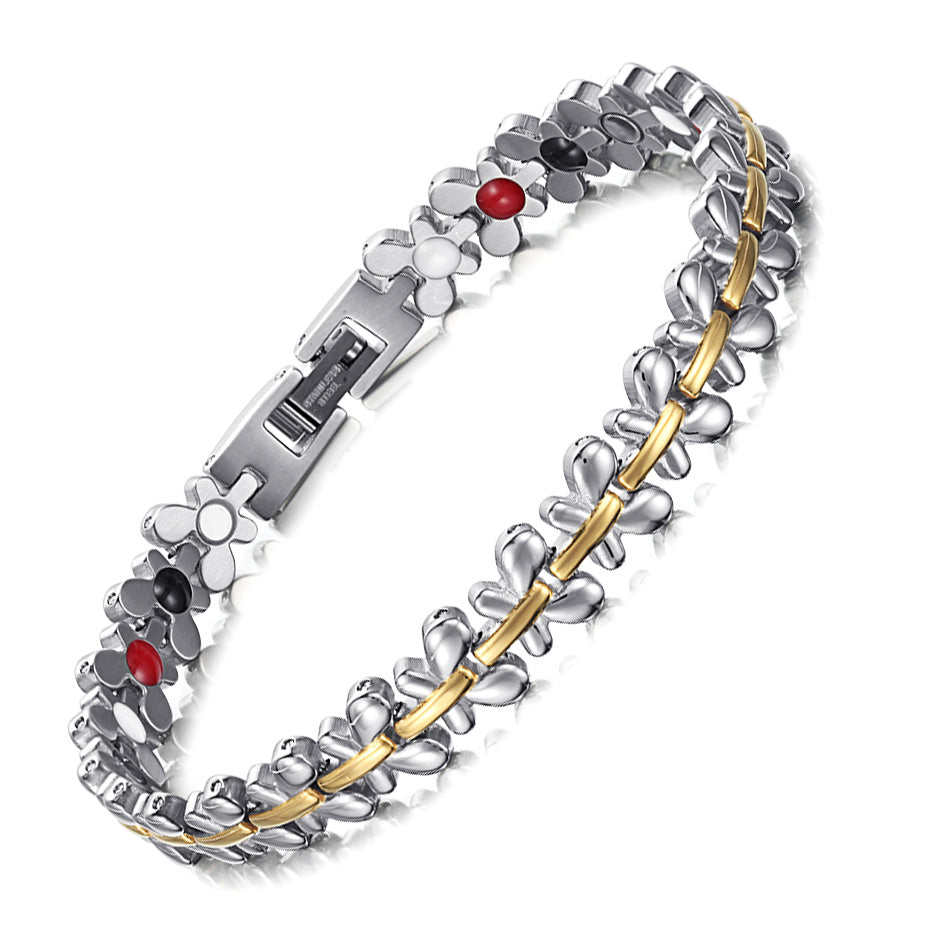 Lady magnetic pure titanium health bracelet -  Magnetic Simplicity