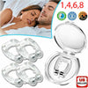 Silicone Magnetic Anti Snore Stop Snoring Nose Clip Sleep Tray Sleeping Aid Apnea Guard Night Device with Case Anti Ronco 1/4PCS -  Magnetic Simplicity