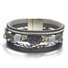 Hand-woven magnetic clasp bracelet bracelet -  Magnetic Simplicity