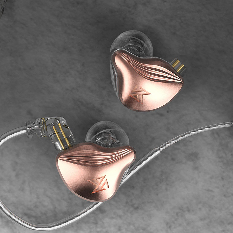 Elektrostatisk dubbla magnetiska rörliga spole HIFI trådbunden in-ear trådad mobiltelefon headset