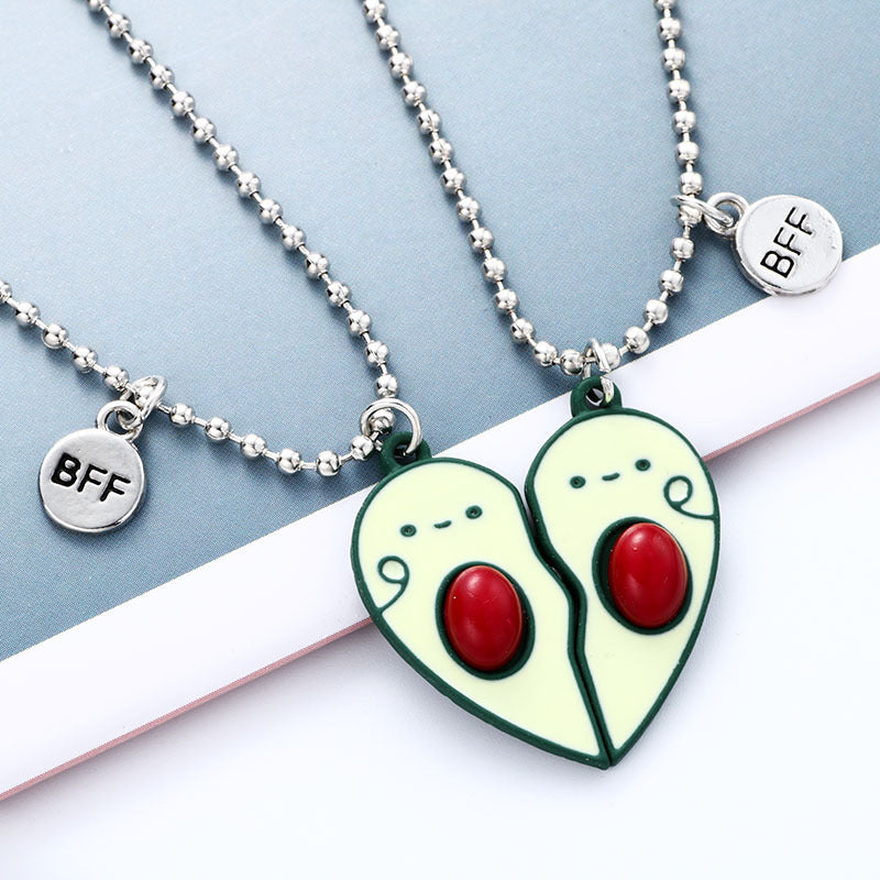 A Pair Of Avocado Necklaces Attract Magnets -  Magnetic Simplicity