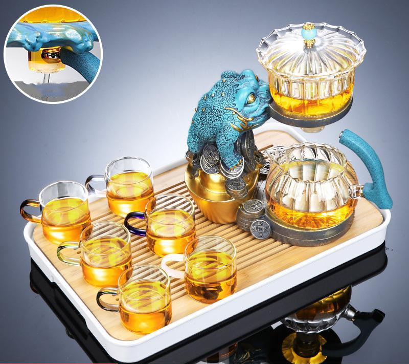 Magnetic Teapot Glass Automatic Tea Set -  Magnetic Simplicity