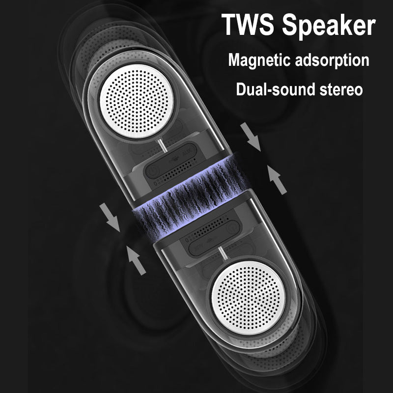 D10 Magnetic Transparent Wireless Bluetooth Speaker -  Magnetic Simplicity