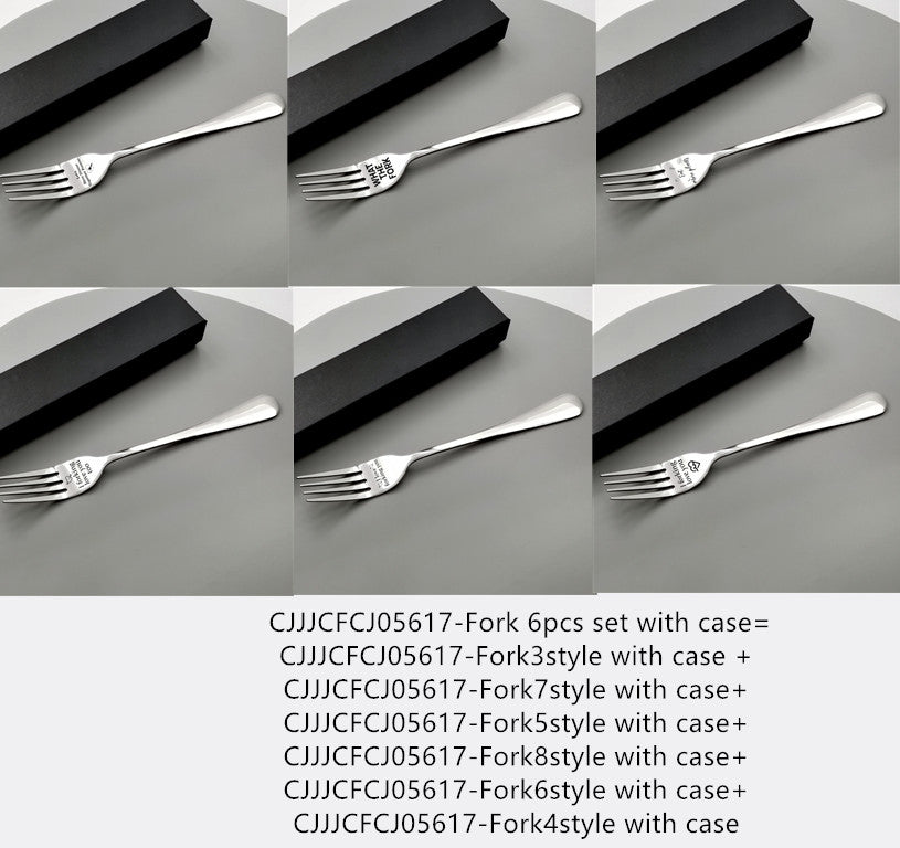 European and American cake fruit rust steel fork -  Magnetic Simplicity
