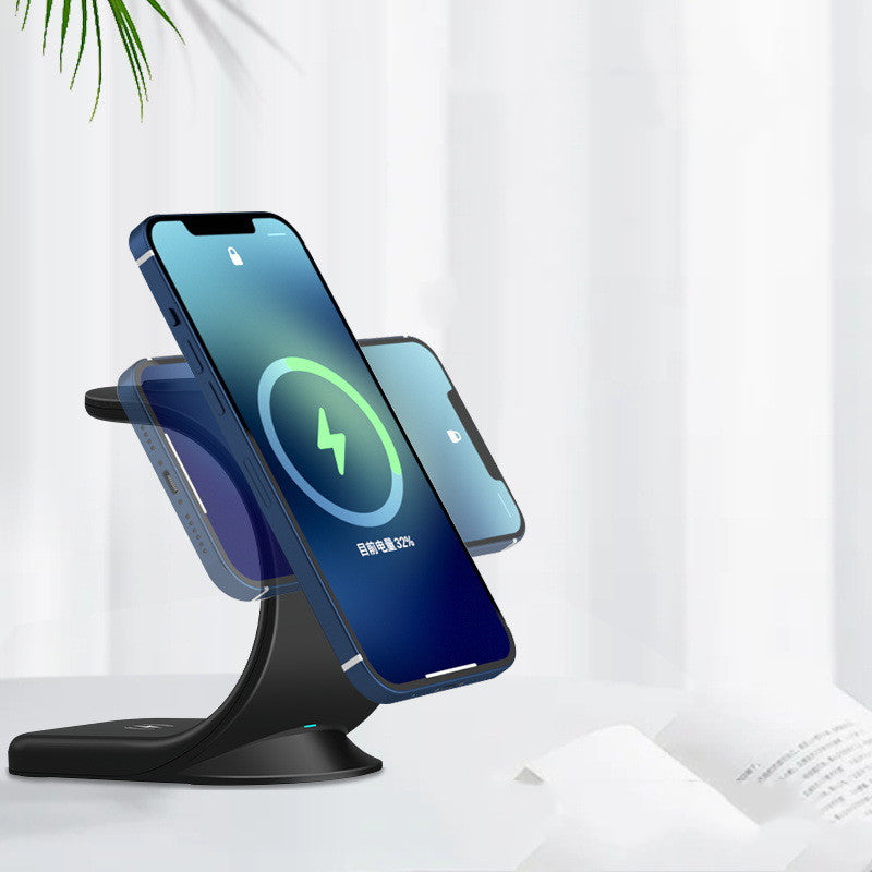 Three-in-one Magnetic Wireless Charger Bracket -  Magnetic Simplicity